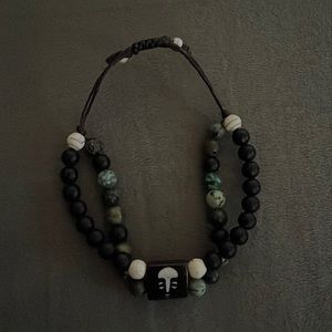 Beaded adjustable bracelet